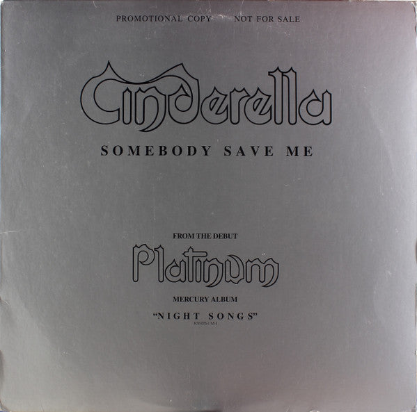Cinderella- Somebody Save Me (12”)(Promo)