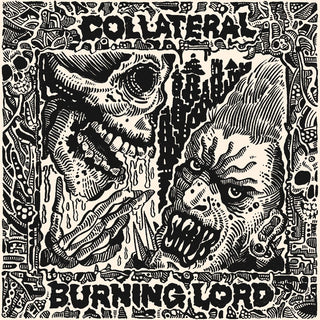 Collateral / Burning Lord- SPLIT 7" (Coke Bottle Clear Vinyl) (Streets Of Hate)