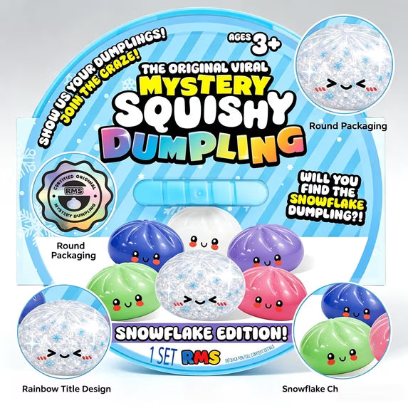 RMS Crazy Fun Mystery Squishy Dumpling: Snowflake Edition (Limited to ...