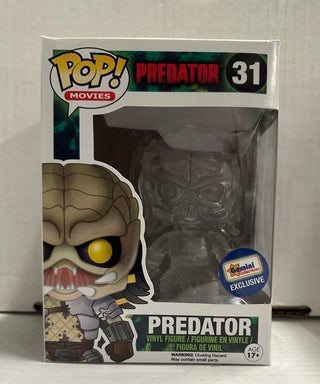 Funko POP Clear Predator (Gemini Exc.)(Crease On Top Of Box)