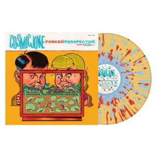 Cosmic Joke- Forced Perspective (Beer w/Baby Blue & Apple Red Splatter Vinyl)