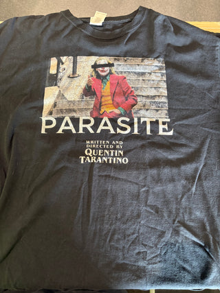 Joker Parasite Quentin Tarantino Meme T-Shirt, Black, XL