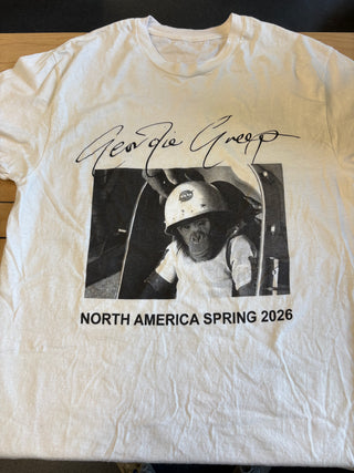 Geordie Greep North America Spring 2026 Tour T-Shirt, White, L