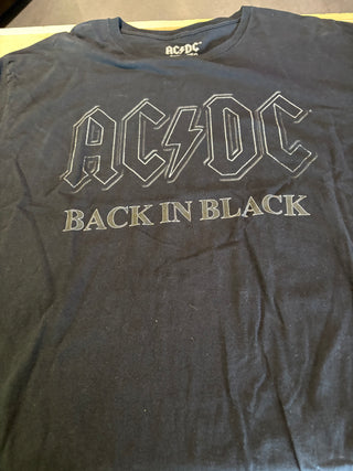 AC/DC Back In Black T-Shirt, Black, 2XL
