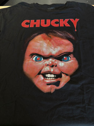 Chucky Red Eye T-Shirt, Black, 2XL
