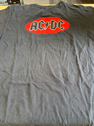 AC/DC Oval Logo T-Shirt, Black, L