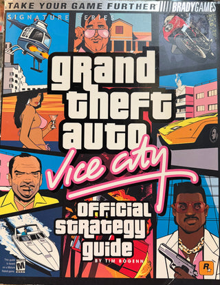 Grand Theft Auto: Vice City- Bradygames Signature Series Guide (Torn Cover W/Unattached Poster)