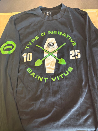 Type O Negative / Saint Vitus Bar Lords Of Brooklyn Longsleeve T-Shirt, Black, M