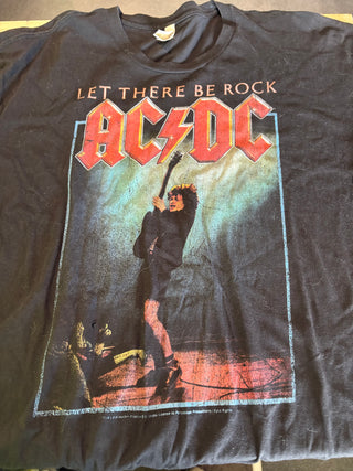 AC/DC Let There Be Rock T-Shirt, Black, 2XL