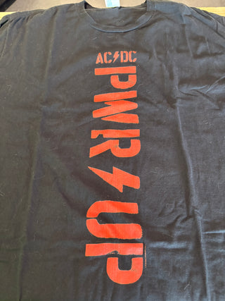 AC/DC PWR Up T-Shirt, Black, XL