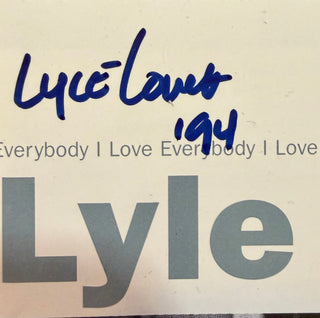 Lyle Lovett– I Love Everybody (Signed 1994 Promo w/sticker on booklet)