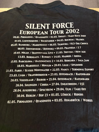 Silent Force Infatuator European Tour 2002 T-Shirt, Black, XL