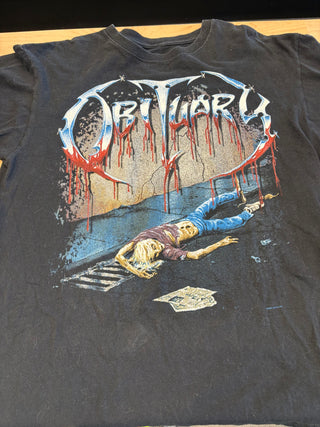 Obituary Slowly We Rot T-Shirt, Black, L