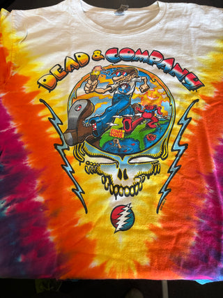 Dead & Co Final Summer 2023 Tour T-Shirt, Tie-Dye, L