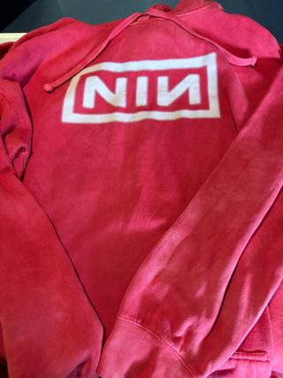Nine Inch Nails Peel It Back Tour 2025 Hoodie, Red, 2XL