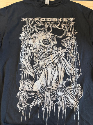 Hypocrisy Worship Alien Skeleton T-Shirt, Black, L
