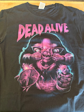 Dead Alive Splitting Face T-Shirt, Black, S
