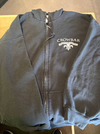Crowbar The Serpent Only Lies Zip-Up Hoodie, Black, 2XL