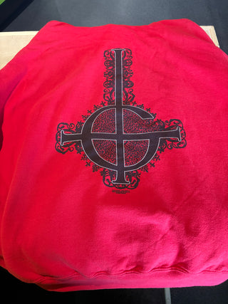2013 Ghost Logo Hoodie, Red, 2XL