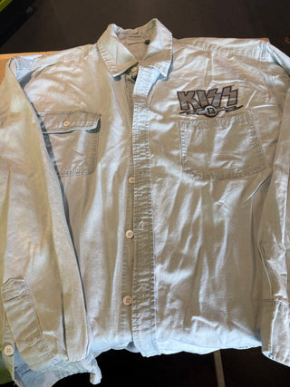 Kiss 13 Longsleeve Button Up, Blue, 2XL