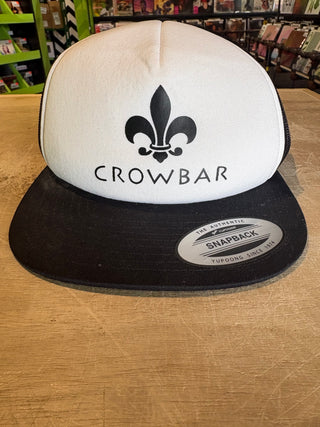 Crowbar Logo Trucker Hat, Black / White