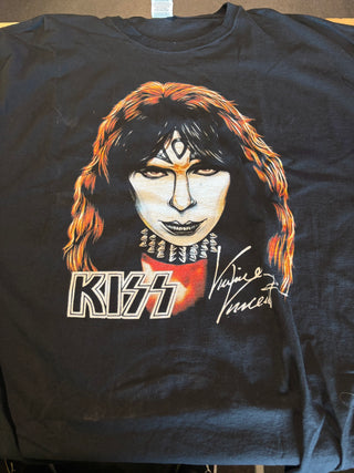Kiss Vinnie Vincent T-Shirt, Black, 2XL