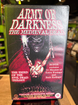 Evil Dead 3: Army Of Darkness (The Medieval Dead) (Unofficial PAL Region VHS)