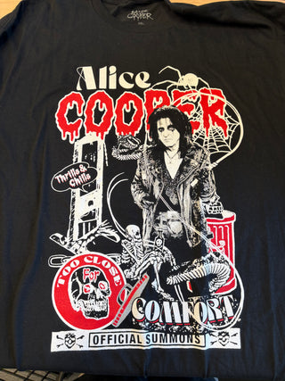 Alice Cooper Too Close For Comfort Tour T-Shirt, Black, 2XL
