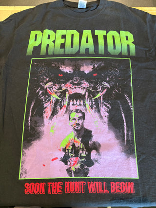 Predator Soon The Hunt Will Begin T-Shirt, Black, M