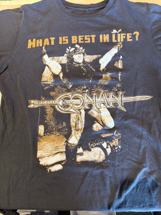 Conan The Barbarian Best In Life T-Shirt, Black, M