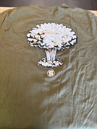 The Next Level Text Logo T-Shirt, Green, L