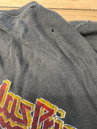1988 Judas Priest Ram It Down Tour W/ Cinderella Half Torso T-Shirt, XL (Wear & Minor Holes, See Description)