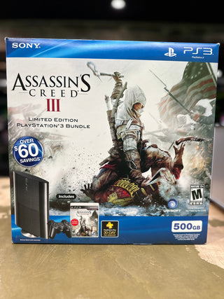 Playstation 3 500GB Assassin's Creed III Bundle (Complete In Box)