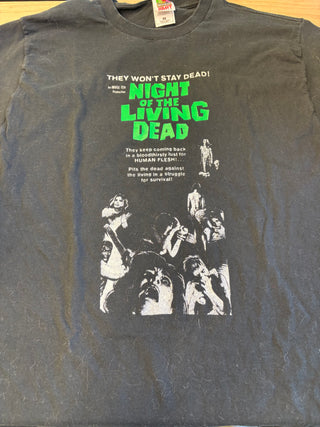Night Of The Living Dead Ad T-Shirt, Black, L
