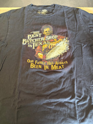 Texas Chainsaw Massacre Best Butcher T-Shirt, Black, L