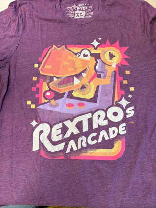 Yooka-Laylee Rextros Arcade T-Shirt, Maroon, XL