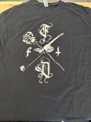 Tears For The Dying Rose & Switchblade T-Shirt, Black, L