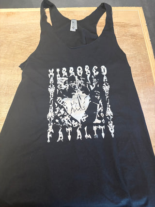 Mirrored Fatality Logo Tank Top, Black, Medium