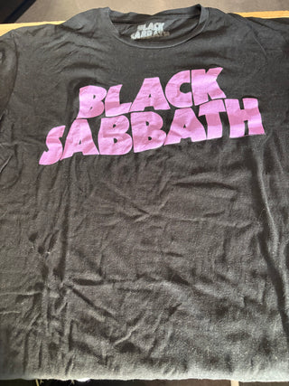Black Sabbath Logo T-Shirt, Black, L