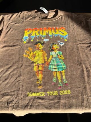 Primus Summer Tour 2026 Yes No No T-Shirt, Brown, L