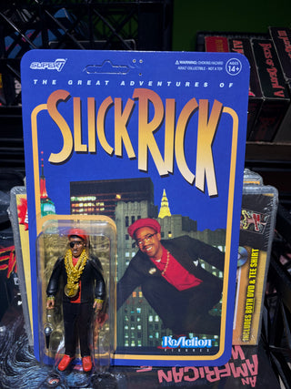 ReAction Super7 Slick Rick The Great Adventures Of Slick Rick Figure (Tack Holes In Backing Card)