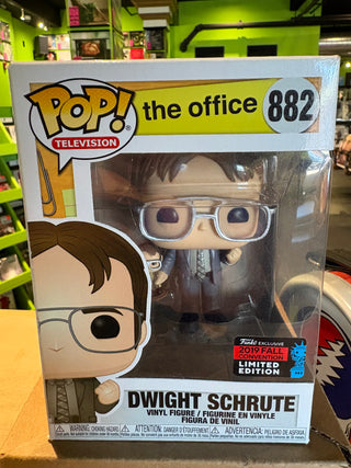 Funko POP The Office Dwight W/ Bobblehead Dwight (Funko Exclusive 2019 Fall Convention Limited Edition Figure)
