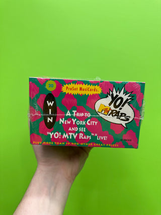 1991 Yo! MTV Raps ProSet MusiCards (Sealed Box Of 18 Packs)