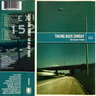 Taking Back Sunday- Tell All Your Friends (Clear Shell)