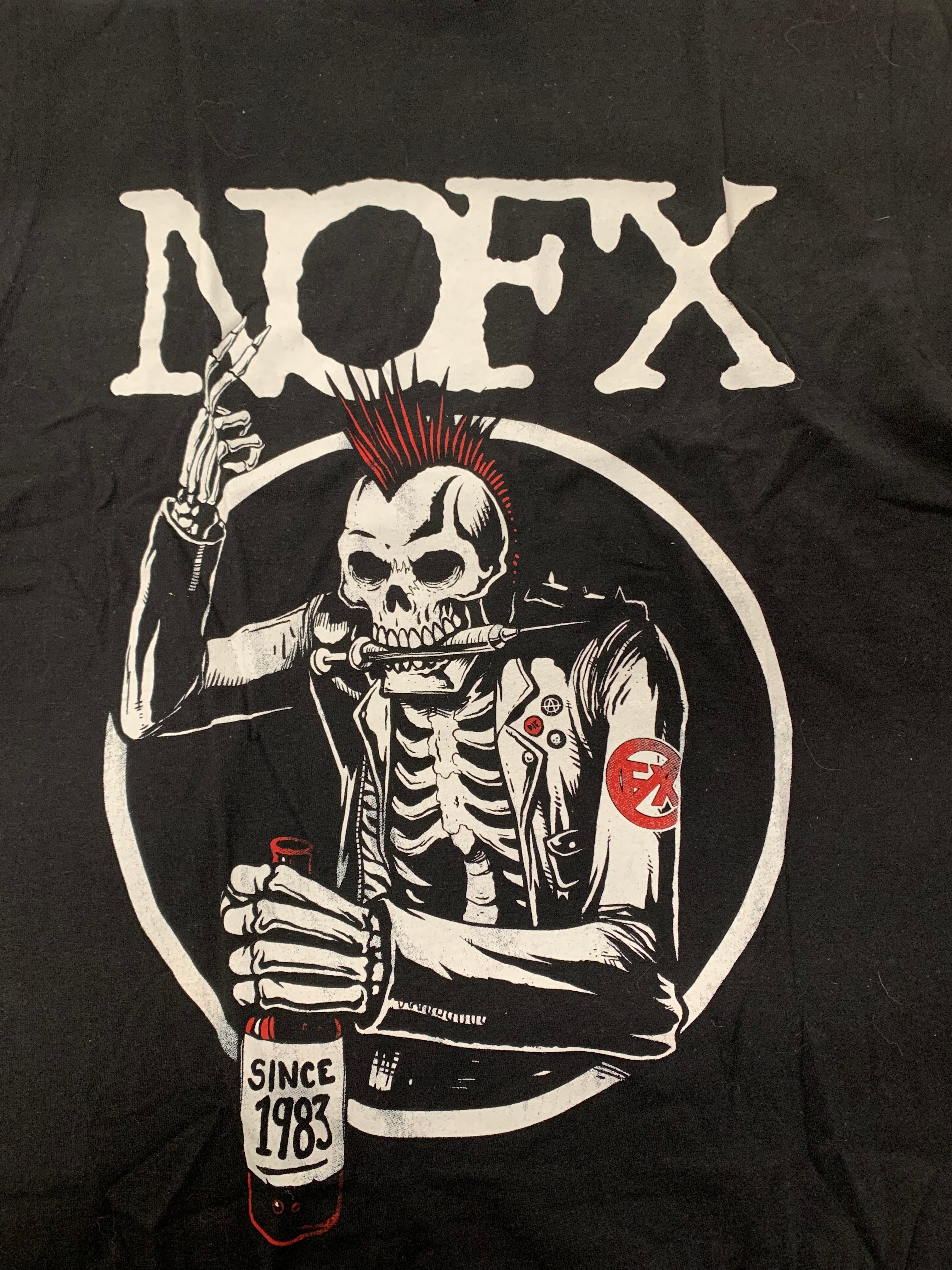 NOFX 1983 Punk Skeleton, Black, S