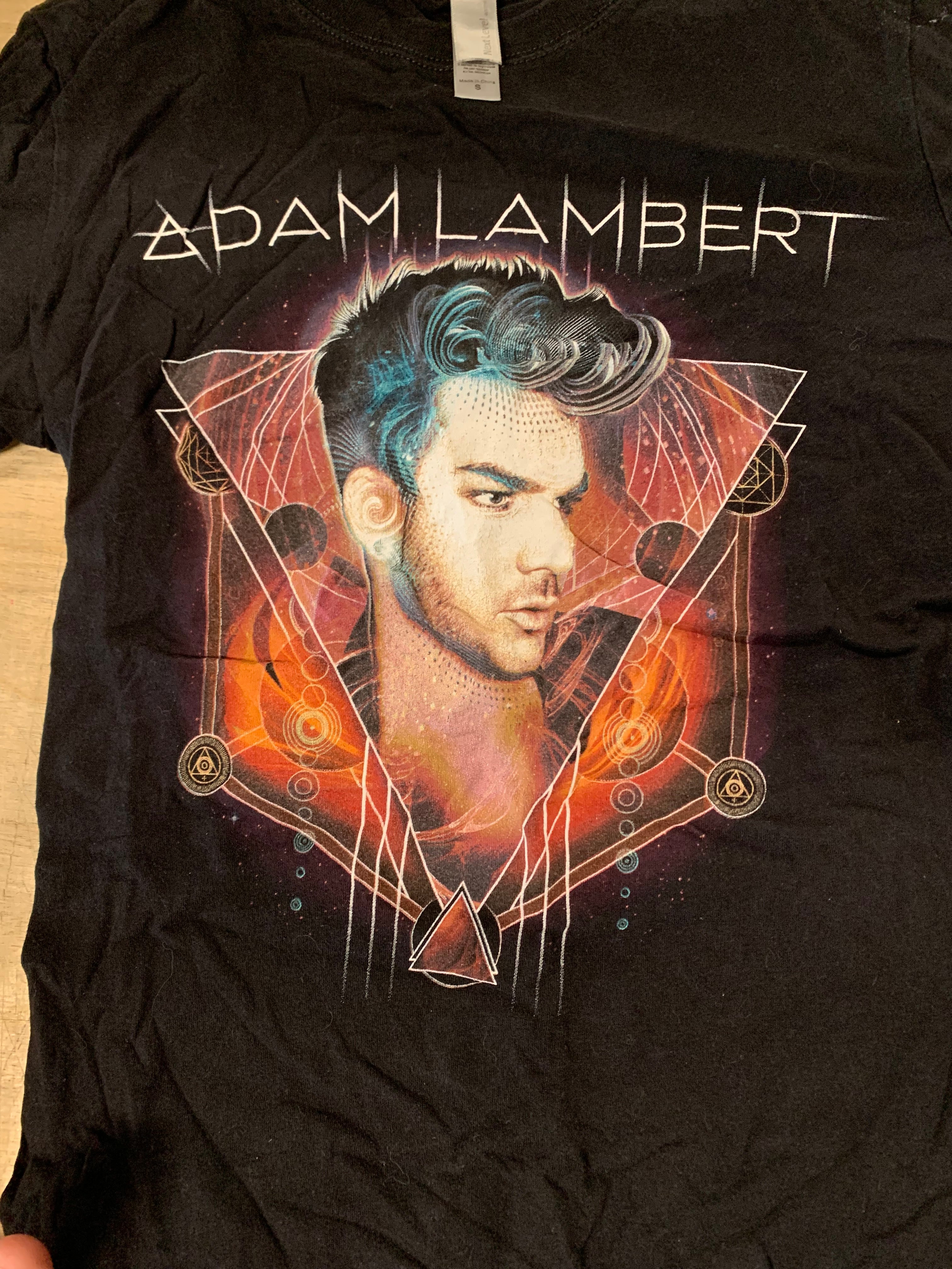 Adam Lambert Solar T-Shirt, Black, Women's S