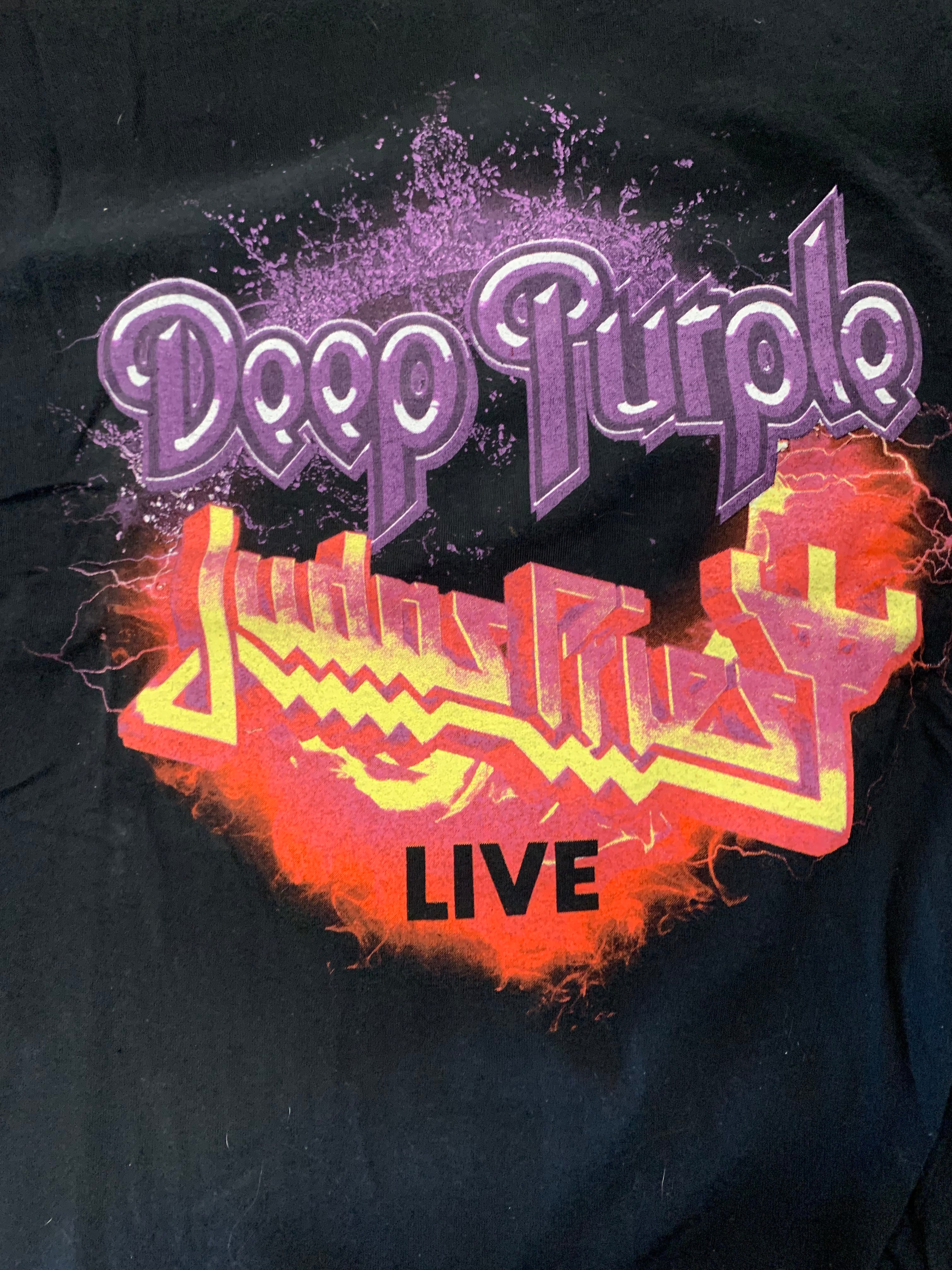 Deep Purple / Judas Priest 2018 Tour T-Shirt, Black, 3XL