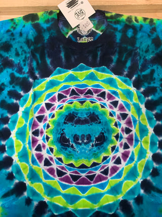 Born To Dye Bright Mandala T-Shirt, Tie Dye, L