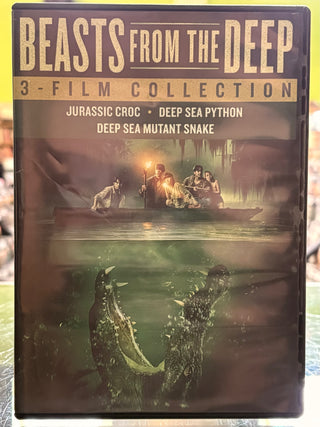 Beasts From The Deep: 3 Film Collection (Jurassic Croc, Deep Sea Python, Deep Sea Mutant Snake) (Used DVD)