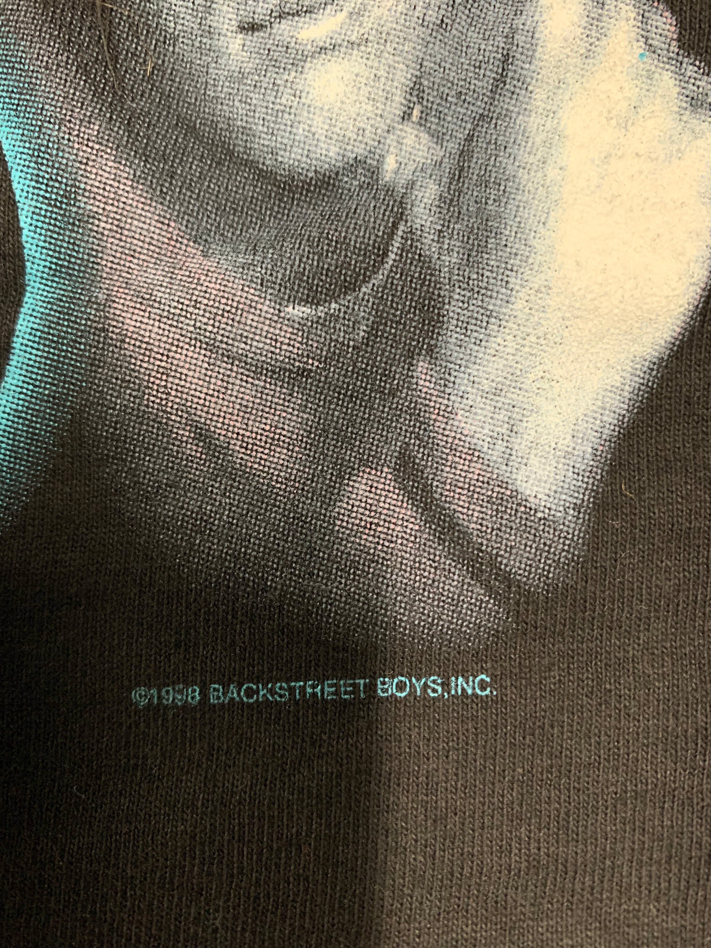 Backstreet Boys BSB Group Shot T-Shirt (1998), Black, L